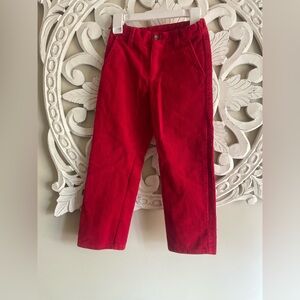 Crimson corduroy boys pants Janie and jack